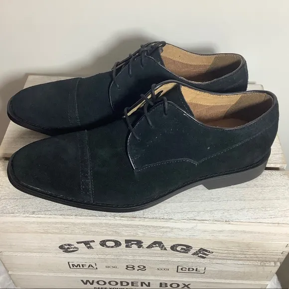 STACY ADAMS MENS WINSLOW CAP-TOE OXFORDS
