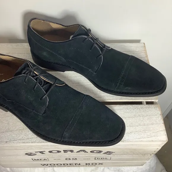 STACY ADAMS MENS WINSLOW CAP-TOE OXFORDS
