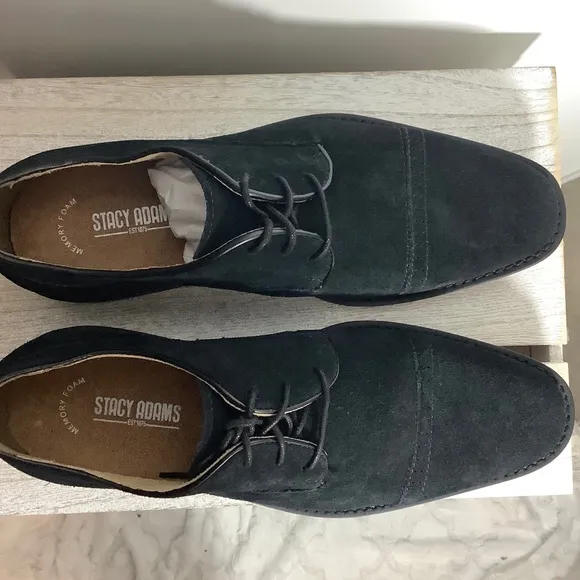 STACY ADAMS MENS WINSLOW CAP-TOE OXFORDS