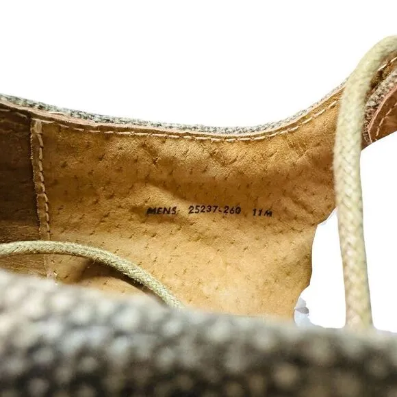 Stacy Adams Men's Eli Oxfords Plain Toe Taupe Canvas Casual Shoes 25237-260