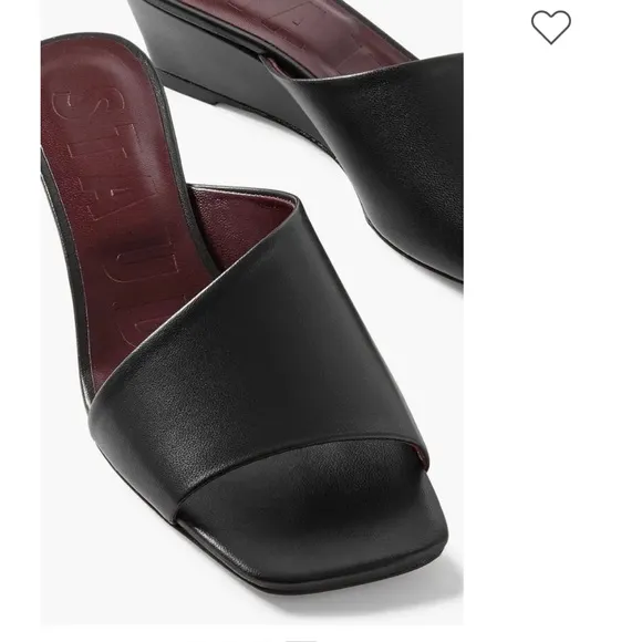 STAUDNevil Leather Wedge Mules$275  women size 10 NEW