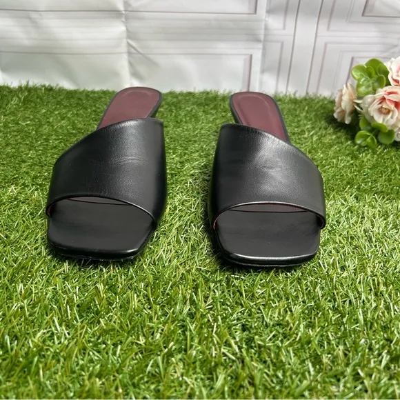 STAUDNevil Leather Wedge Mules$275  women size 10 NEW