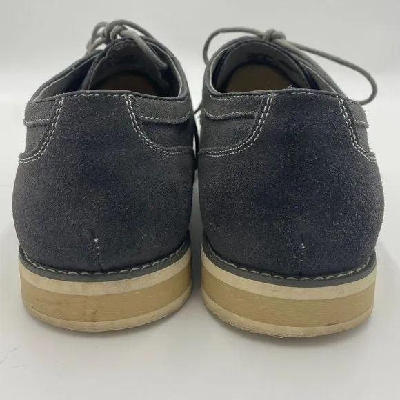 Steve Madden Men's Sojourn Canvas Oxfords Shoes Casual, Lace-Up Gray Size 13