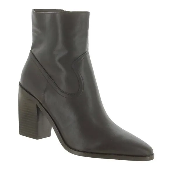Steve Madden Women's Elene Pointed Toe Booties Dark Brown Size 9 1/2