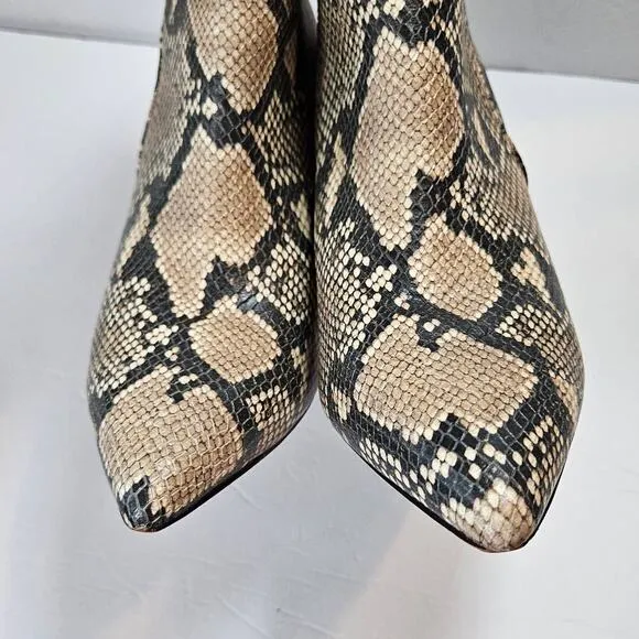 Steven By Steve Madden Jenn Women's Boot Natural Multi Snake Women's 10 Mob Wife