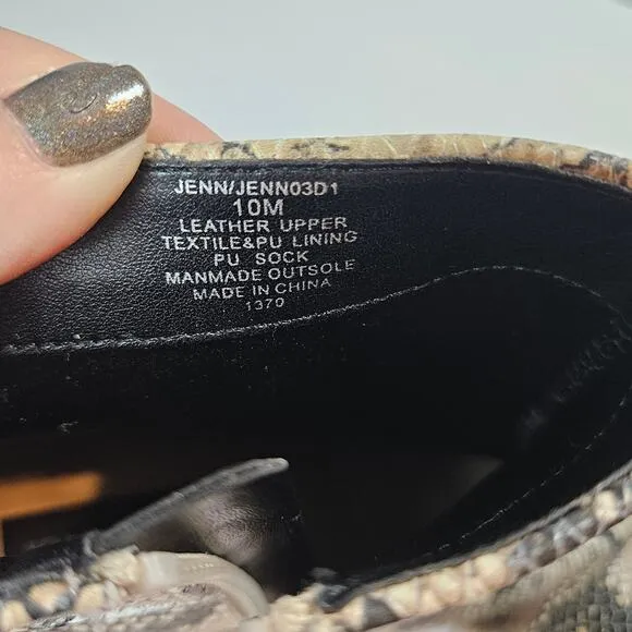 Steven By Steve Madden Jenn Women's Boot Natural Multi Snake Women's 10 Mob Wife