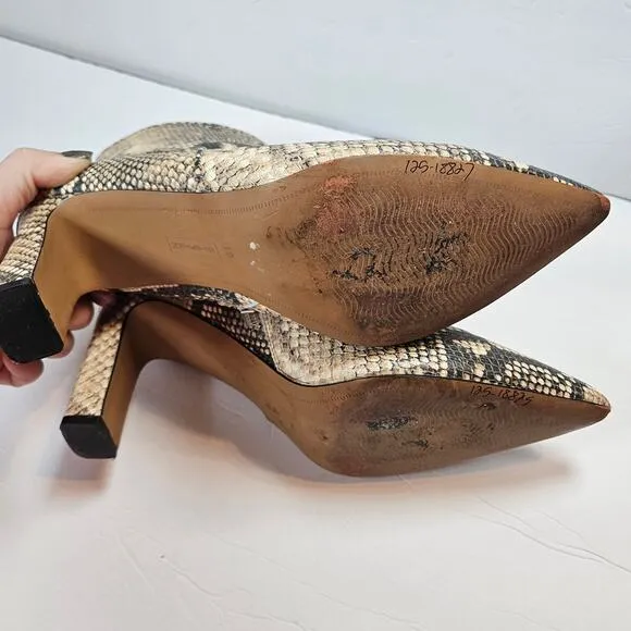 Steven By Steve Madden Jenn Women's Boot Natural Multi Snake Women's 10 Mob Wife