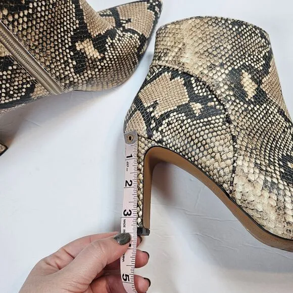 Steven By Steve Madden Jenn Women's Boot Natural Multi Snake Women's 10 Mob Wife