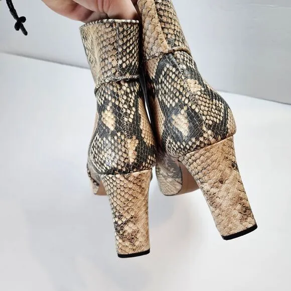 Steven By Steve Madden Jenn Women's Boot Natural Multi Snake Women's 10 Mob Wife