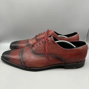 Steven Land Oxfords Men’s Size 13 Red‎ Leather Lace Up Dress Shoes