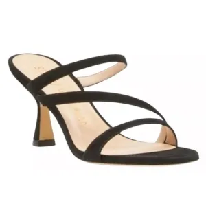 STUART WEITZMAN black suede leather sandals size 8.5