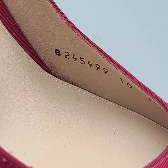 Stuart Weitzman Heels Rossana Pump Garnet Grosgrain Fabric SlipOn Pointed sz 10
