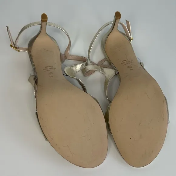 🆕STUART WEITZMAN Mariposa METALLIC  heels