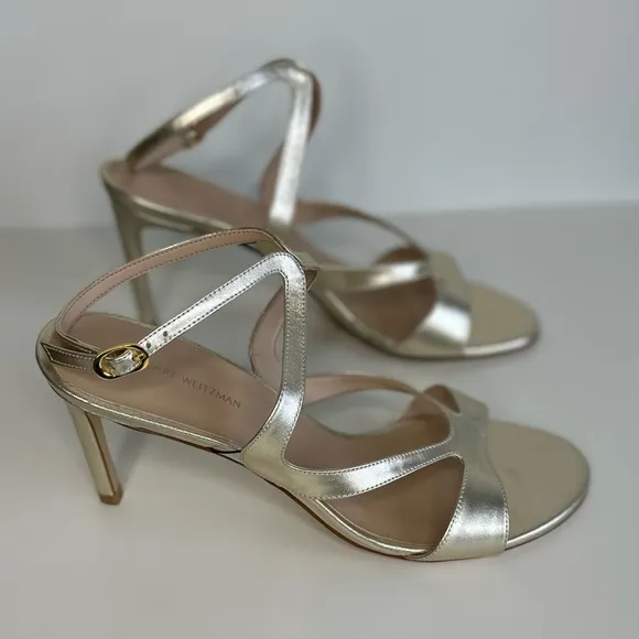 🆕STUART WEITZMAN Mariposa METALLIC  heels