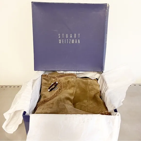 Stuart Weitzman Toggle Sport Suede Boot Neutral