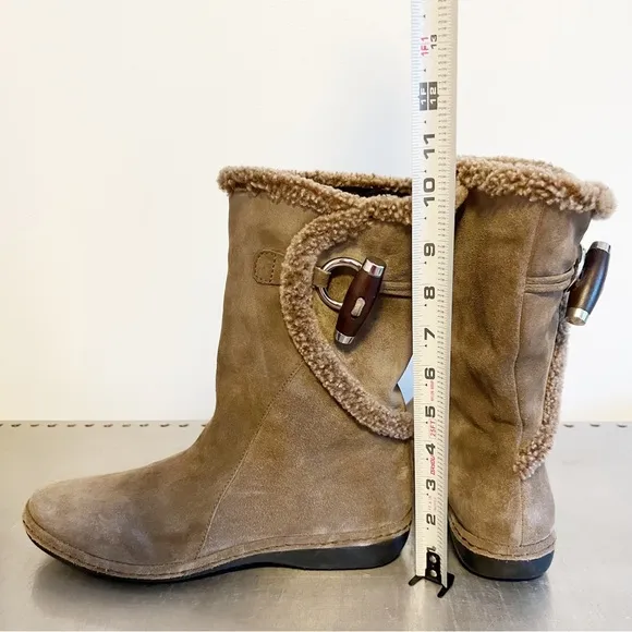 Stuart Weitzman Toggle Sport Suede Boot Neutral