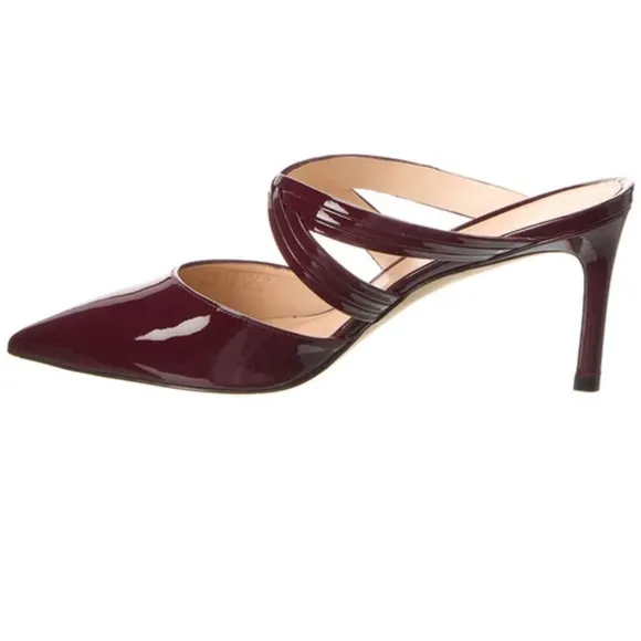 STUART WEITZMANCutout Patent Mule Cabernet Patent$210 women size 7 gently used