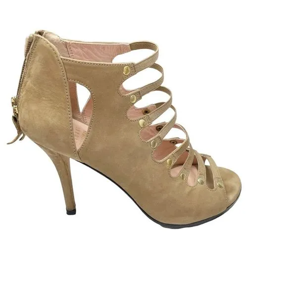 Stuart Weitzman | Marie strappy military studs heels.