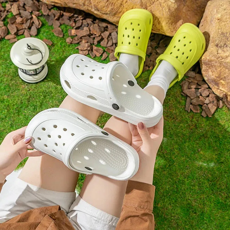 Summer Clogs Women Sandals Casual EVA Lightweight Outdoor Women's Shoes Anti Slip Thick Sole Beach Slides Casual Garden Shoes