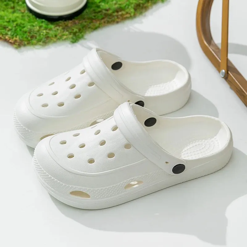 Summer Clogs Women Sandals Casual EVA Lightweight Outdoor Women's Shoes Anti Slip Thick Sole Beach Slides Casual Garden Shoes