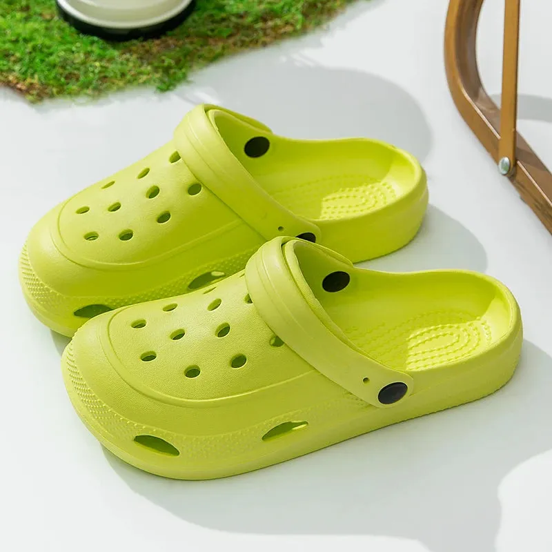 Summer Clogs Women Sandals Casual EVA Lightweight Outdoor Women's Shoes Anti Slip Thick Sole Beach Slides Casual Garden Shoes