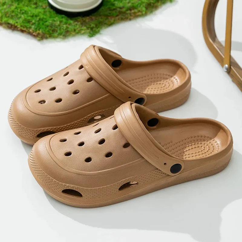 Summer Clogs Women Sandals Casual EVA Lightweight Outdoor Women's Shoes Anti Slip Thick Sole Beach Slides Casual Garden Shoes