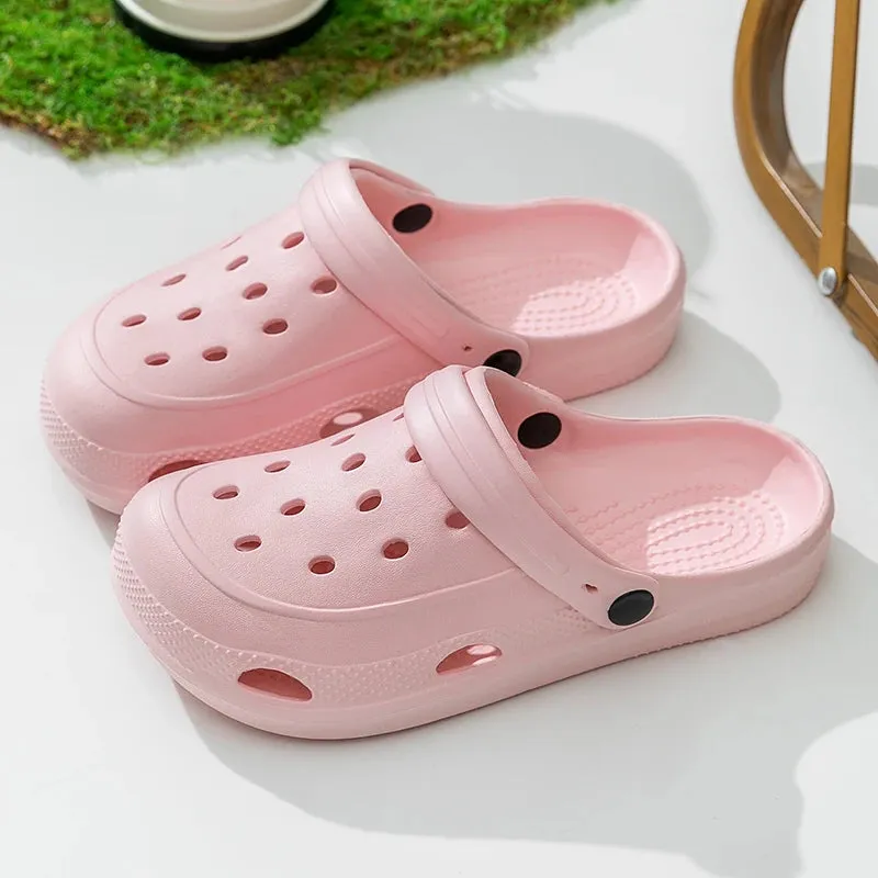 Summer Clogs Women Sandals Casual EVA Lightweight Outdoor Women's Shoes Anti Slip Thick Sole Beach Slides Casual Garden Shoes