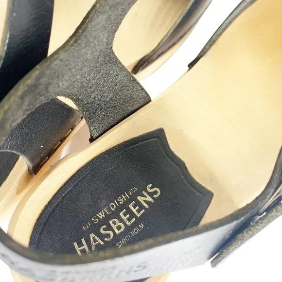 Swedish Hasbeens Krillan Closed Toed Heeled Clogs 7