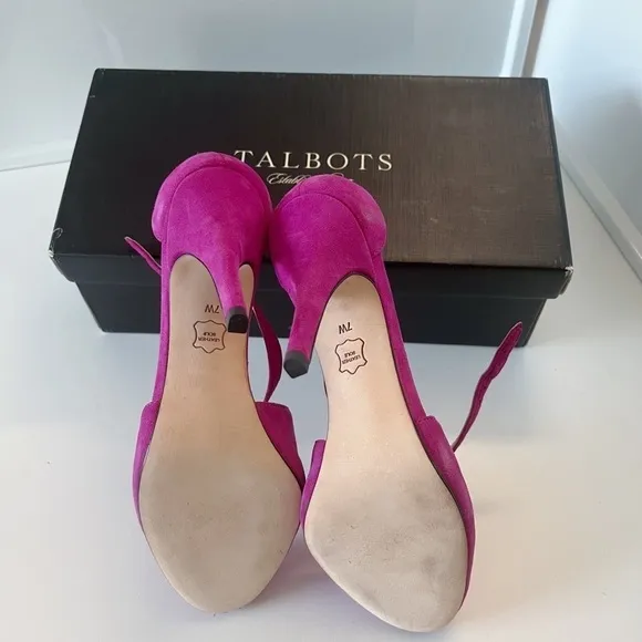 Talbots Strappy Fuchsia Heels Pump sz. 7M