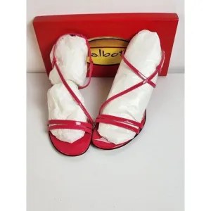 Talbot's Tropical Punch Pink Strappy Heels Size 7.5 NWB