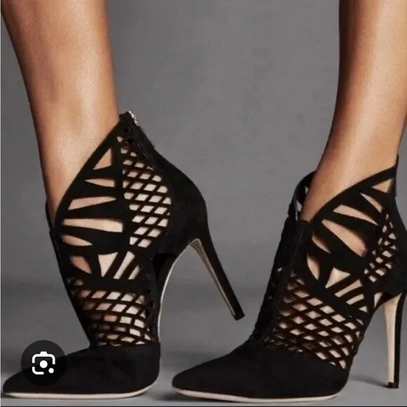 Tamara Mellon black suede Femme 90 heels