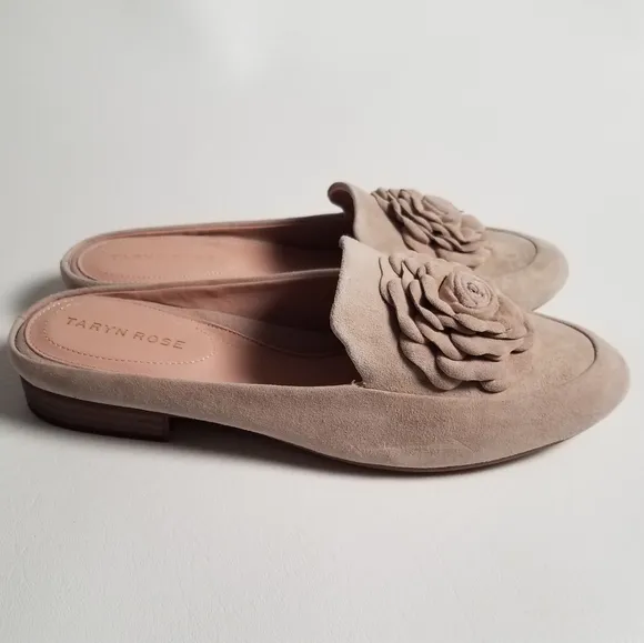 Taryn Rose Suede Mules