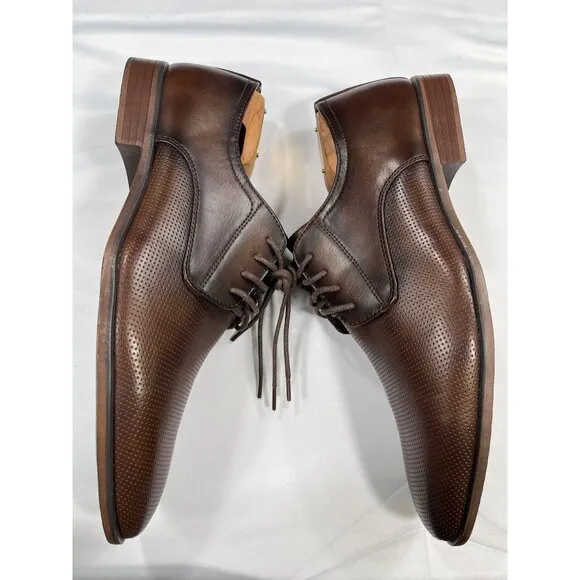 Tayno Brown Leather Oxfords SKU 7503 Size 9.5