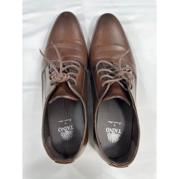 Tayno Brown Leather Oxfords SKU 7503 Size 9.5