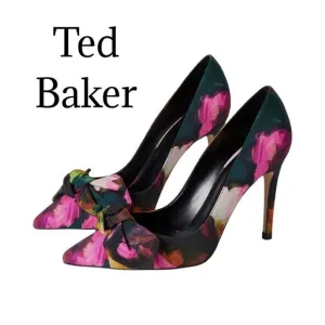Ted Baker Floral Print Women's Heels Sz US6.5 EUC