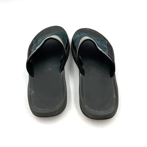 Teva Katavi Slides 4145 Blue Suede Lug Soles
