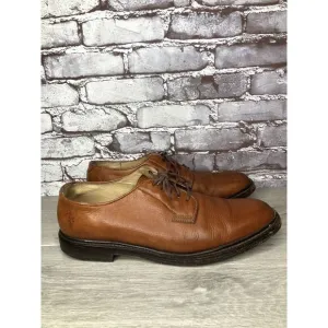 The Frye Co. John A Frye Brown Leather Pebbled Oxfords Shoes Men’s 11D US/44.5EU