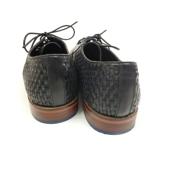 Thomas &amp; Vine Legion Woven Dress Shoe Oxfords Size 12 Black