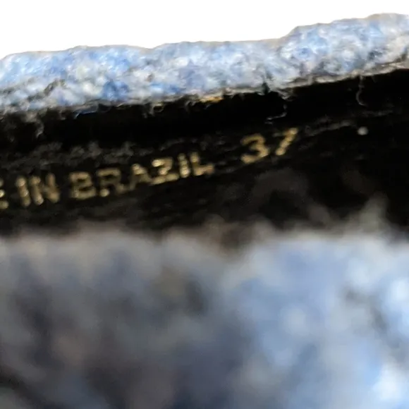 Tibi blue wool open toe mules Brazil women's 37