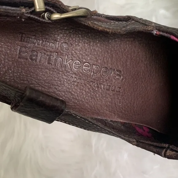 Timberland Earthkeepers Rudstom Leather Slingback  Heeled Mule Clogs Sz 11