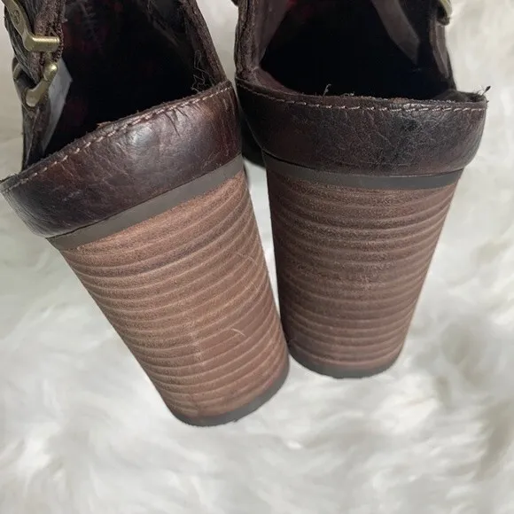 Timberland Earthkeepers Rudstom Leather Slingback  Heeled Mule Clogs Sz 11