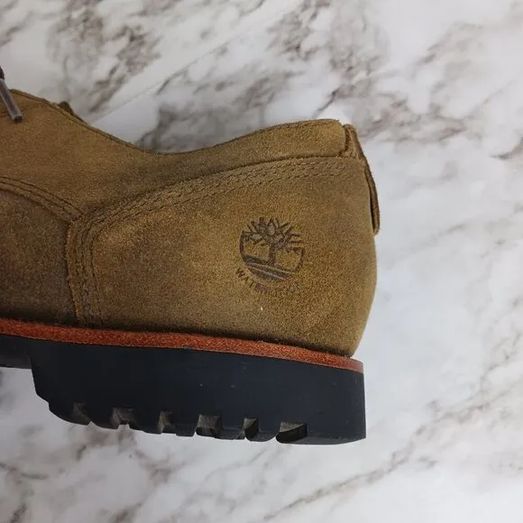 TIMBERLAND Men's Kendrick olive nubuck Suede Plain Toe Oxfords size 8 leather