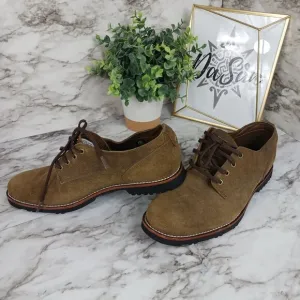 TIMBERLAND Men's Kendrick olive nubuck Suede Plain Toe Oxfords size 8 leather