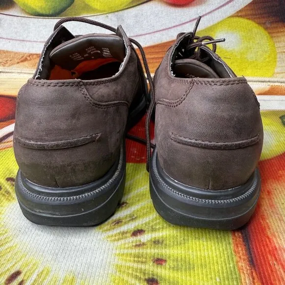Timberland Mens Size 8.5M Brown Waterproof Leather Oxfords Low Top