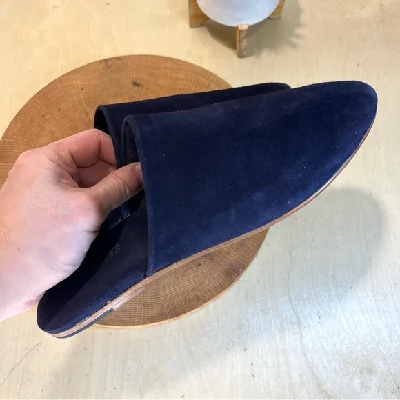 *Tkees | Ines Women's Mules in Navy Suede Size 10