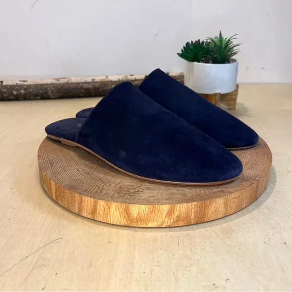 *Tkees | Ines Women's Mules in Navy Suede Size 10