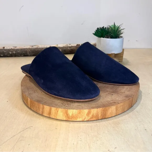 *Tkees | Ines Women's Mules in Navy Suede Size 10