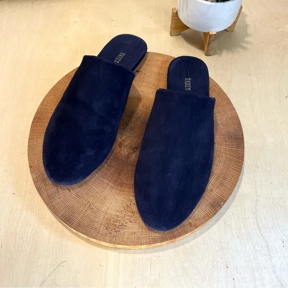 *Tkees | Ines Women's Mules in Navy Suede Size 10