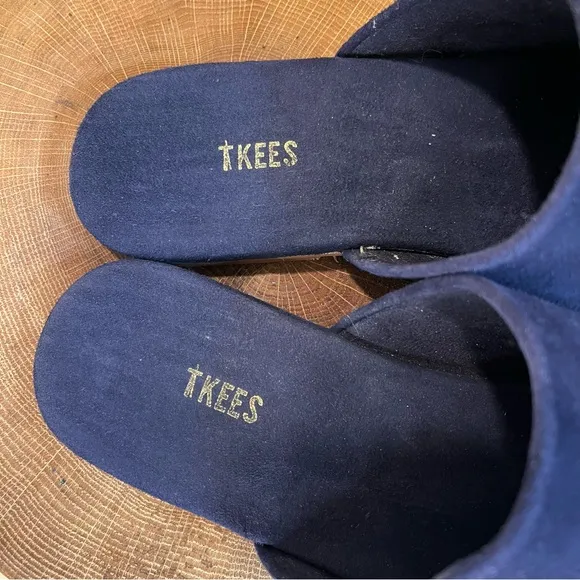 *Tkees | Ines Women's Mules in Navy Suede Size 10
