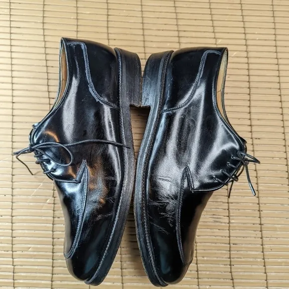 TO BOOT NEW YORK ADAM DERRICK Men's OXFORDS SHOES SPLIT TOE BLACK Leather SZ 10.
